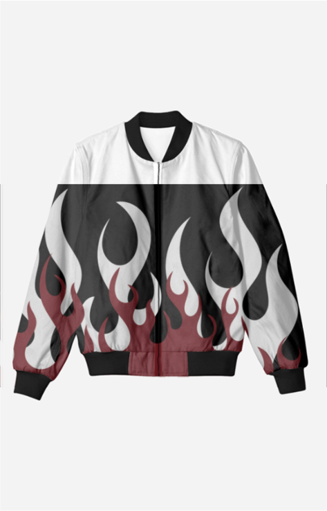 Flame Bomber Jacket